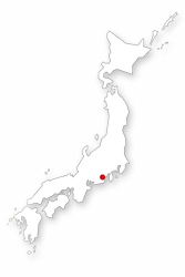 Shizuoka sur la carte du Japon
