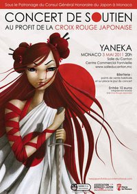 Affiche concert de soutien Monaco avec Yaneka
